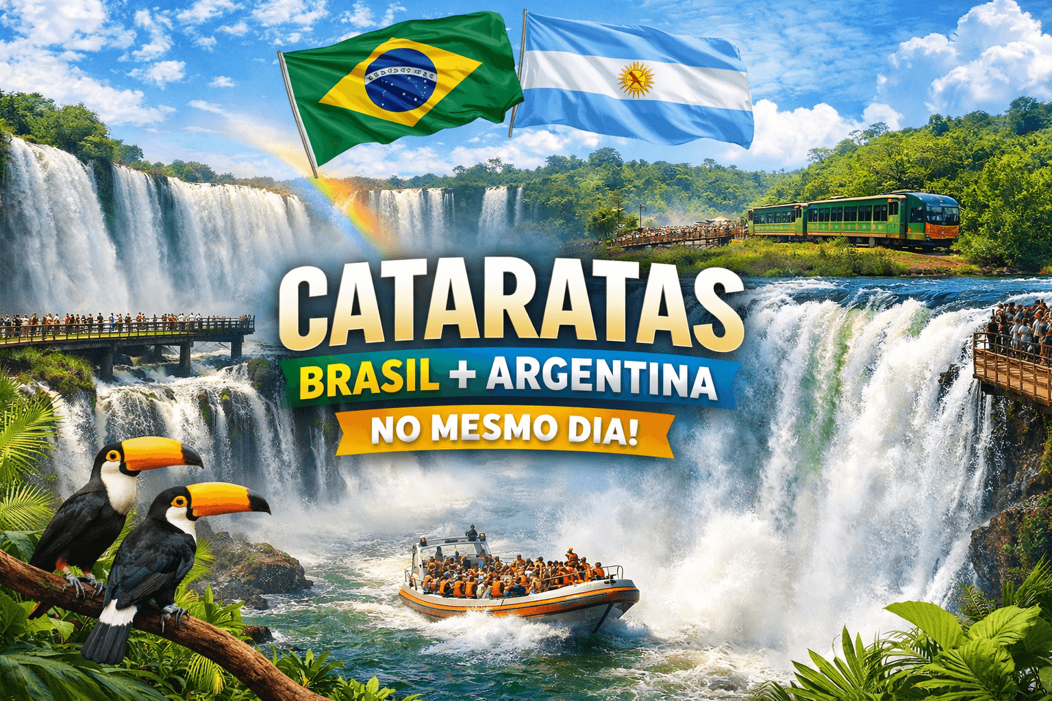 Cataratas Brasil + Argentina Tudo Incluso